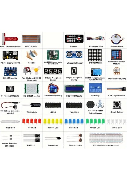 Raspberry Pi 4 Için Süper Başlangıç Seti Öğrenme Seti Raspberry Pi Uno R3 Rfıd ile Uyumlu (Yurt Dışından)