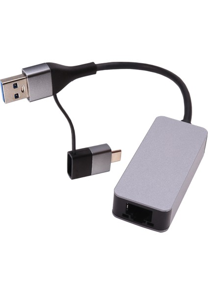 2.5g Ethernet Adaptörü Type-C USB 3.0 - RJ45 Lan 2500MBPS Ağ Kartı 2.5 Gigabit Dönüştürücü Nas Dizüstü Bilgisayar Için (Yurt Dışından)