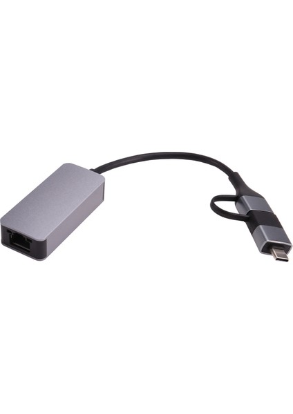 2.5g Ethernet Adaptörü Type-C USB 3.0 - RJ45 Lan 2500MBPS Ağ Kartı 2.5 Gigabit Dönüştürücü Nas Dizüstü Bilgisayar Için (Yurt Dışından)