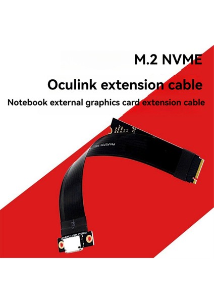 M.2 Nvme Pcıe 4.0 - Oculink SFF-8611 SFF-8612 Dişi Adaptör Kablosu Dizüstü Bilgisayar Harici Grafik Kartı Uzatma Kablosu (Yurt Dışından)