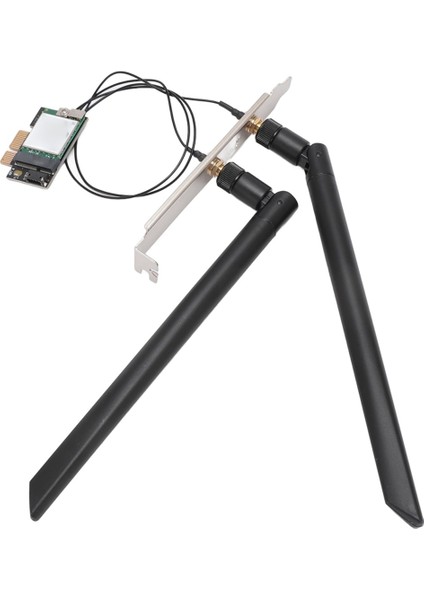 2.4g/5g Kablosuz Wifi Ağ Kartı Bluetooth4.0 Pcı-E 1x Masaüstü Wifi Adaptör Kartı Çift Bant Kablosuz Masaüstü 2 Anten (Yurt Dışından)