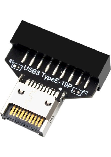 Usb3.2 Type-E 20PIN - USB 19P Şasi Ön USB Type A Type C Masaüstü Anakart Için Uzatma Adaptörü (Yurt Dışından)