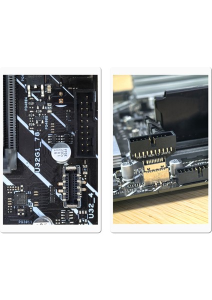 Usb3.2 Type-E 20PIN - USB 19P Şasi Ön USB Type A Type C Masaüstü Anakart Için Uzatma Adaptörü (Yurt Dışından) fırsatları