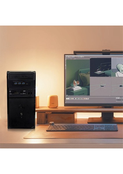 4 Portlu Ön Panel Hub 6gbps Dahili Metal USB Hub Usb-Cand3 USB 3.0 Portlu Bilgisayar Optik Sürücü Ön Panel (Yurt Dışından)