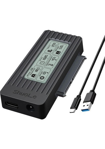 Shuole USB 3.0 - Sata/ıde Adaptör Kablosu 2,5 ve 3,5 Inç Hdd/ssd Sata Iıı Sabit Disk Dönüştürücü Pc ve Dizüstü Bilgisayar Için (Yurt Dışından)