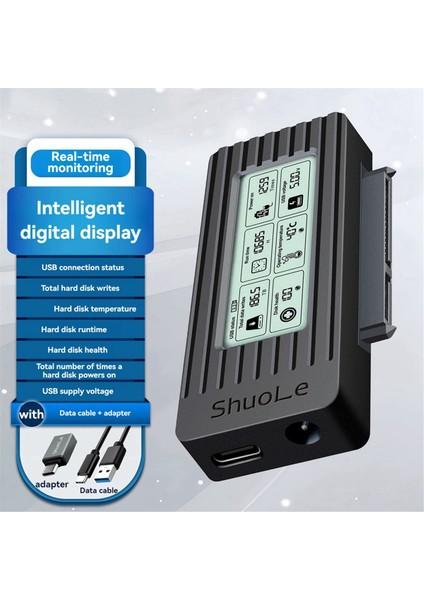 Shuole USB 3.0 - Sata/ıde Adaptör Kablosu 2,5 ve 3,5 Inç Hdd/ssd Sata Iıı Sabit Disk Dönüştürücü Pc ve Dizüstü Bilgisayar Için (Yurt Dışından)
