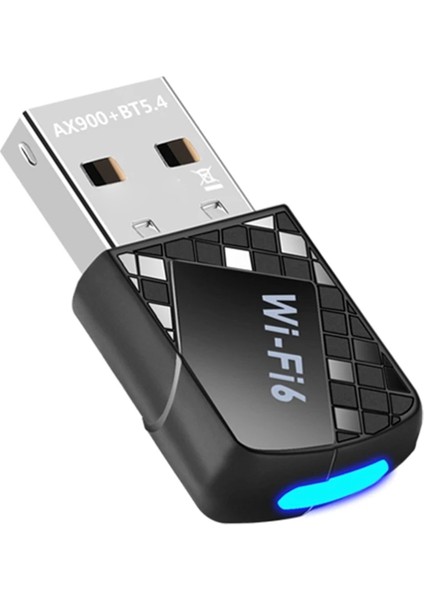 AX900 USB Wifi 6 Bluetooth 5.4 Adaptörü 2'si 1 Arada Dongle Çift Bant 2.4g ve 5ghz Ağ Kablosuz Alıcı W10/11 Için Sürücü (Yurt Dışından)