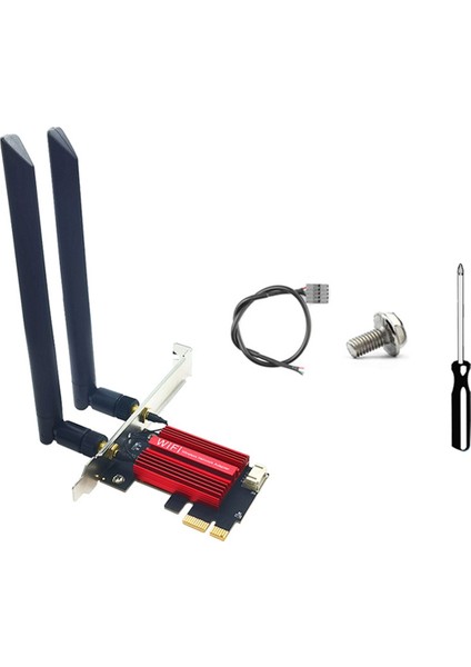 QCNFA765 WIFI6E Wifi Kartı Pcıe Kablosuz Adaptörü 5970M Üçlü Bant 2.4g/5g/6g Bt5.2 802.11AX 8db Anten WIN10/WIN11 Için (Yurt Dışından)