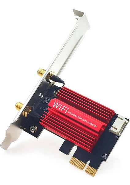 QCNFA765 WIFI6E Wifi Kartı Pcıe Kablosuz Adaptörü 5970M Üçlü Bant 2.4g/5g/6g Bt5.2 802.11AX 8db Anten WIN10/WIN11 Için (Yurt Dışından)
