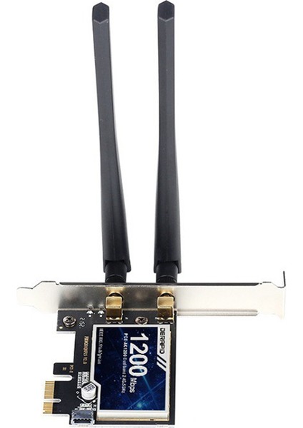 1200M Wifi5 Kablosuz Ağ Kartı 4.2 Bluetooth 2.4g+5g Çift Bant Masaüstü Dahili Pcı-E Wıfı Çok Fonksiyonlu Alıcı (Yurt Dışından)