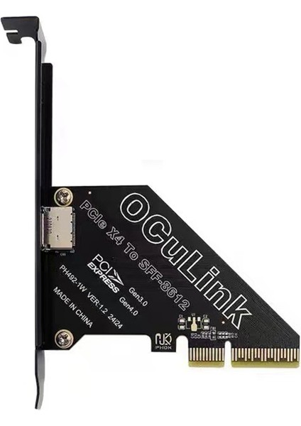 Pcıe 4.0 X4'ten Oculink SFF8611/8612 Genişletme Kartına SFF-8639 U.2 Ssd'ye Harici Grafik Kartı Için Win/linux (Yurt Dışından)