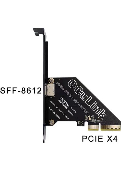 Pcıe 4.0 X4'ten Oculink SFF8611/8612 Genişletme Kartına SFF-8639 U.2 Ssd'ye Harici Grafik Kartı Için Win/linux (Yurt Dışından)