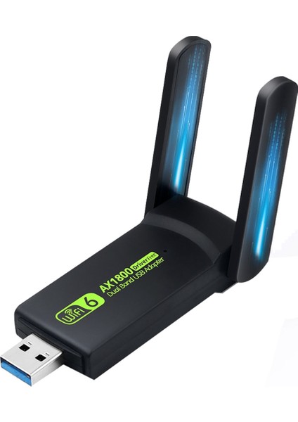 1800MBPS Wifi6 Usb3.0 Ağ Adaptörü 802.11AX Çift Bant 2.4g/5ghz Kablosuz Wifi Dongle Ağ Kartı WIN10/11 Pc Desteği (Yurt Dışından)