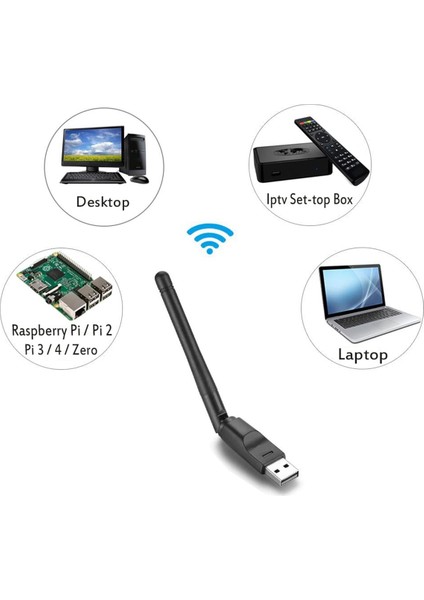 RT5370 Kablosuz Kart Taşınabilir 2.4g 150MBPS USB Wifi Adaptörü Wifi Anten USB Wifi Alıcısı Pc ve Tv Kutusu Için (Yurt Dışından)