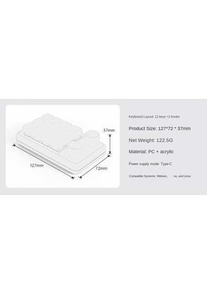 Topuz Klavye Rgb Oyun Tuş Takımı Mekanik Hotswap Makropad Programlama Makro 2.4g Özel Siyah (Yurt Dışından)