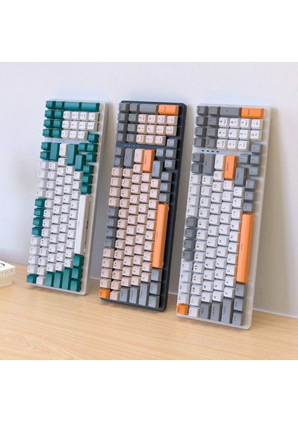 Zıyoulang Mekanik Klavye 100 Tuş %98 Düzen Mekanik Klavye Kablolu Tip C Rgb Numpad K3 B (Yurt Dışından)