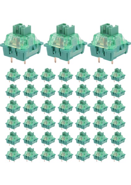 Akko V3 Pro Klavye Anahtarı Matcha Yeşil Anahtarlar 3 Pin 50GF Lineer Anahtar Mx Mekanik Klavye Için (45 Adet) (Yurt Dışından)