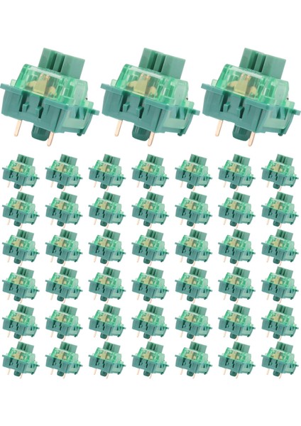 Akko V3 Pro Klavye Anahtarı Matcha Yeşil Anahtarlar 3 Pin 50GF Lineer Anahtar Mx Mekanik Klavye Için (45 Adet) (Yurt Dışından)