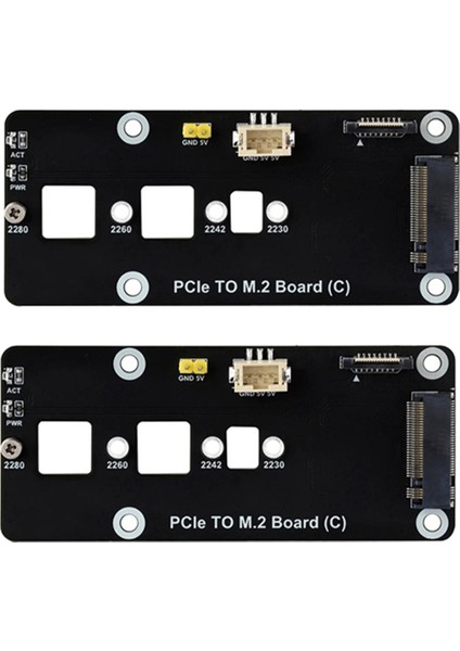 Raspberry Pi 5 Pcıe'den M.2'ye Adaptör Kartı Için Rpi 5 Pcıe'den M.2 Nvme 2230/2242/2280/2260 SSD Genişletme Kartı (Yurt Dışından)
