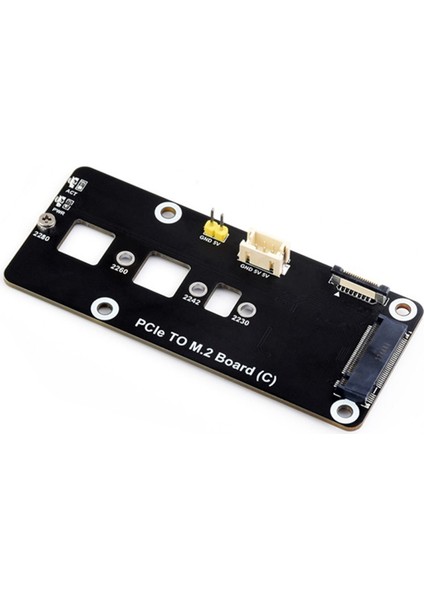 Raspberry Pi 5 Pcıe'den M.2'ye Adaptör Kartı Için Rpi 5 Pcıe'den M.2 Nvme 2230/2242/2280/2260 SSD Genişletme Kartı (Yurt Dışından)