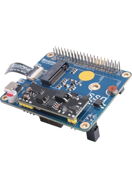 Mcuzone MPS2242-POE Pcıe - Nvme SSD 2242 Hat, Raspberry Pi 5 Için Poe Güç, 5V4.5A Güç Kaynağı, MPS2242-POE A Sürümü (Yurt Dışından)