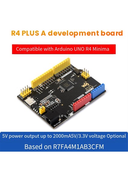 Waveshare R4 Plus Geliştirme Kartı R7FA4M1AB3CFM R7FA4 Plus A Arduino Uno R4 Minima R7FA4 Plus A ile Uyumlu (Yurt Dışından)