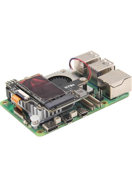 Raspberry Pi 5 Pcıe'den M.2 Nvme Ssd'ye Fanlı X1003 Pcıe Genişletme Kartı 2242 2230 Nvme SSD Için Genişletme Kartı (Yurt Dışından)
