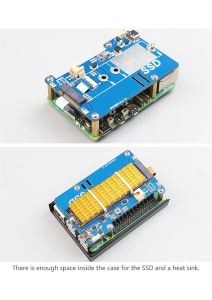 MPS2280P Pcıe M.2 Nvme SSD Hat+Fpc Kablosu Raspberry Pi 5 Desteği 2280 2230 2242 Gen 3 Genişletme Kartı (Yurt Dışından)
