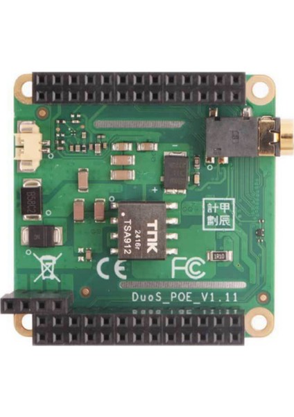 Milk-V Duo S Poe Hat Genişletme Kartı Mıpı Dsı ve Ses Arabirimi Desteği Poe Güç Kaynağı B (Yurt Dışından)