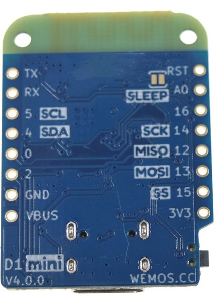 D1 Mini V4.0.0 - Wemos Wıfı Nesnelerin Interneti Kartı Tabanlı ESP8266 4mb Micropython Nodemcu Arduino ile Uyumlu (Yurt Dışından)