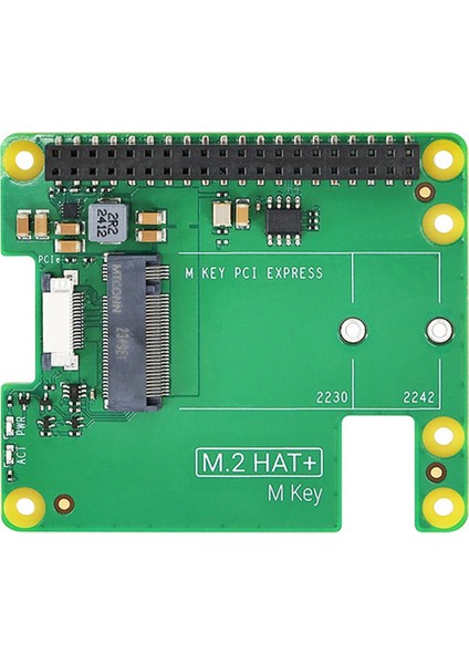 Raspberry Pi 5 M.2 Hat+ Gen2 Gen3 Nvme M.2 SSD 2230/2242 Boyut M Anahtar Pcı Express Gpıo Genişletme Kartı (Yurt Dışından)