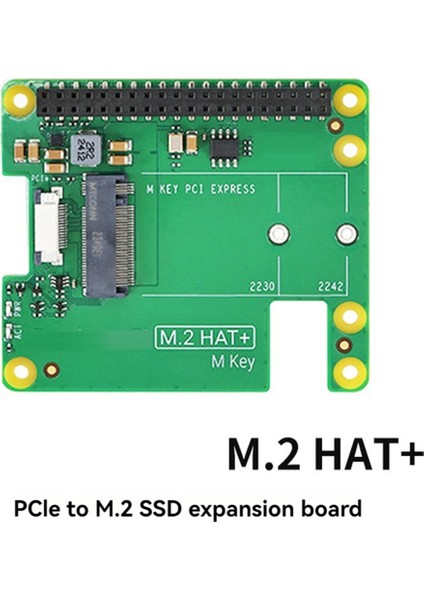 Raspberry Pi 5 M.2 Hat+ Gen2 Gen3 Nvme M.2 SSD 2230/2242 Boyut M Anahtar Pcı Express Gpıo Genişletme Kartı (Yurt Dışından)