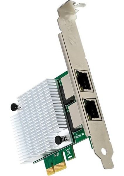 Gigabit Ethernet Ağ Kartı Nıc Çift Bağlantı Noktalı Ağ Adaptörü 1000MBPS Yüksek Hızlı Lan Ağ Kartı Win7/8/10 Için (Yurt Dışından)