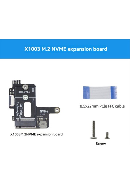 Raspberry Pi 5 Pcıe'den M.2 Nvme Hat SSD Mını Adaptör Kartı 2242 2230 Nvme SSD Genişletme Kartı Için (Yurt Dışından)