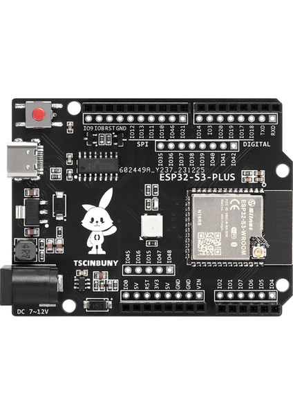 Tscınbuny ESP32 S3 Plus Geliştirme Kartı Arduino Ide/micropython Programlanabilir Akıllı Robot Kiti Bileşen Aksesuarları Parçaları (Yurt Dışından)