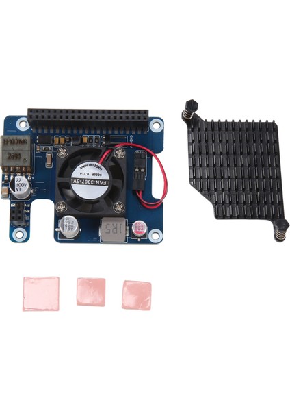 Raspberry Pi 5 Için Poe Hat 802.3AF/AT Genişletme Kartı Soğutma Fanı Ile, Raspberry Pi 5 Için (Yurt Dışından)