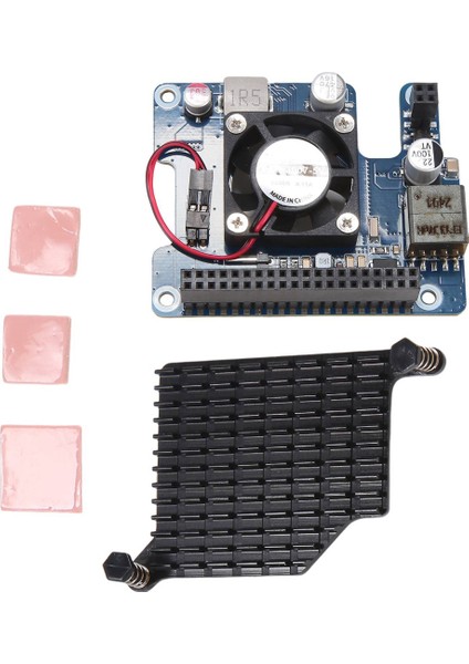 Raspberry Pi 5 Için Poe Hat 802.3AF/AT Genişletme Kartı Soğutma Fanı Ile, Raspberry Pi 5 Için (Yurt Dışından)