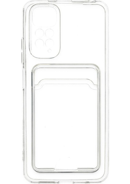 Xiaomi Redmi Note 11 Pro Kılıf Kart Şeffaf Silikon - Şeffaf Bstmy