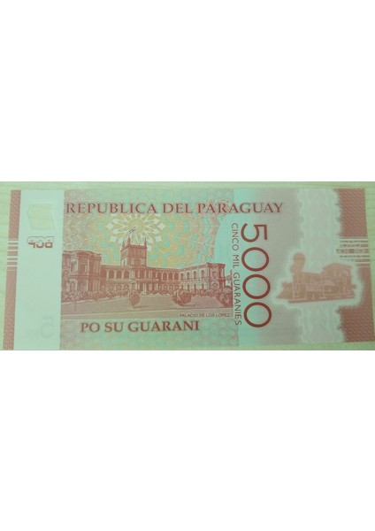 Paraguay 5000 Guaranies Tip(Polymer) Çil fiyatları