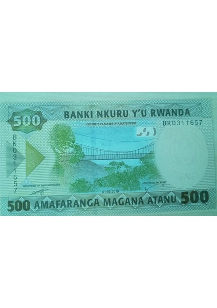 Rwanda 500 Amafraganda Çil fiyatları