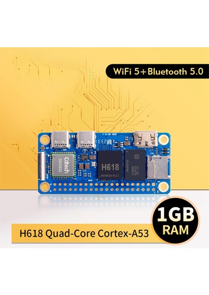 Orange Pi Zero 2W 1gb Ram Ddr4 Mini Pc Allwinner H618 Orange Pi Zero 2W Wifi Bluetooth Sbc Tek Kartlı Bilgisayar (Yurt Dışından)