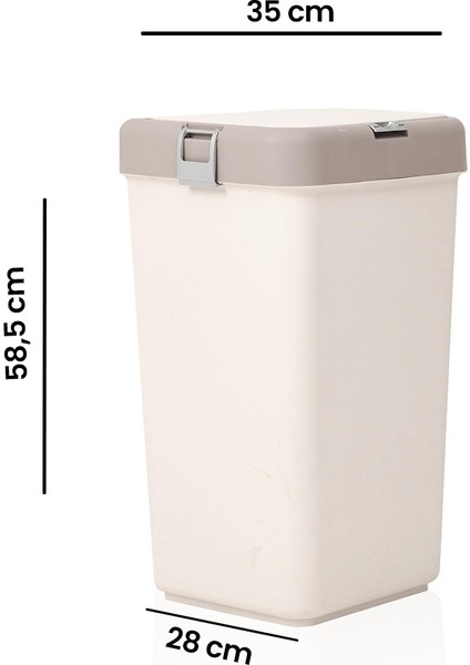 Mono Çamaşır Sepeti - Bej - 40 lt