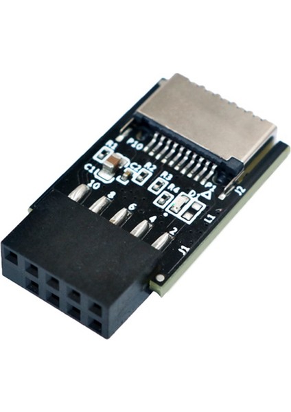 USB 2.0 9pin - Type-E Adaptörü USB 2.0 9pin Ön Panel Başlığı - Type-E Dahili Adaptörü 5V Güç Led'li (Yurt Dışından)