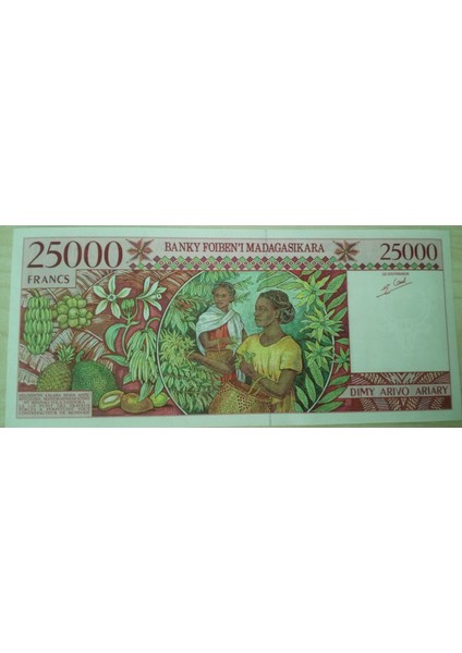 Madagascar 25000 Francs Çil fiyatları