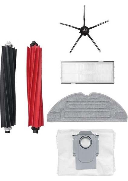 Roborock S8 + Robot Süpürge Uyumlu 6'lı Yedek Parça Seti