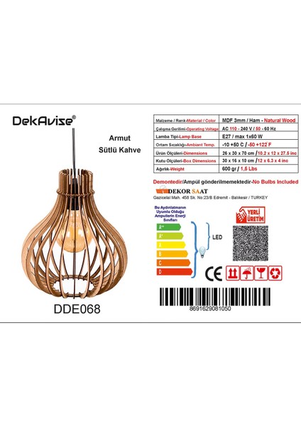 Armut Sarkıt - Sütlü Kahverengi