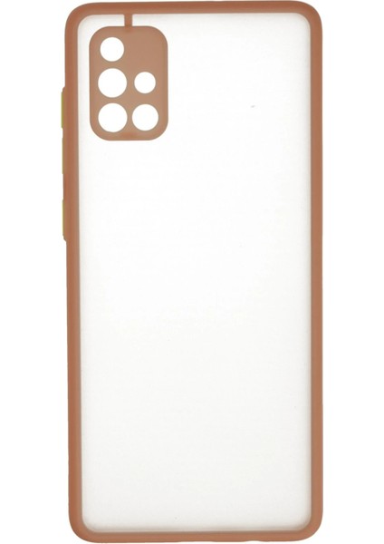 Samsung Galaxy A71 Kılıf Montreal Silikon Kapak - Pembe Bstmy