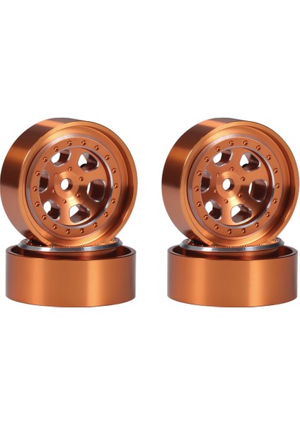 Adet 1.3 Inç Metal Beadlock Jant Tekerlek Hub TRX4M 1/18 Rc Paletli Araba Yükseltme Parçaları Aksesuarları, 4 (Yurt Dışından)