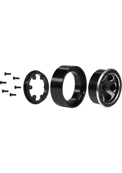 Adet 1.3 Inç Metal Beadlock Jant Tekerlek Hub TRX4M 1/18 Rc Paletli Araba Yükseltme Parçaları Aksesuarları, 4 (Yurt Dışından)