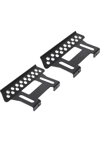 2 Adet Metal Yan Pedal Plakası Eksenel SCX10 Yan Basamak Kaydırıcılar 1:10 Ölçekli Rc Paletli Araba Parçası Siyah (Yurt Dışından)